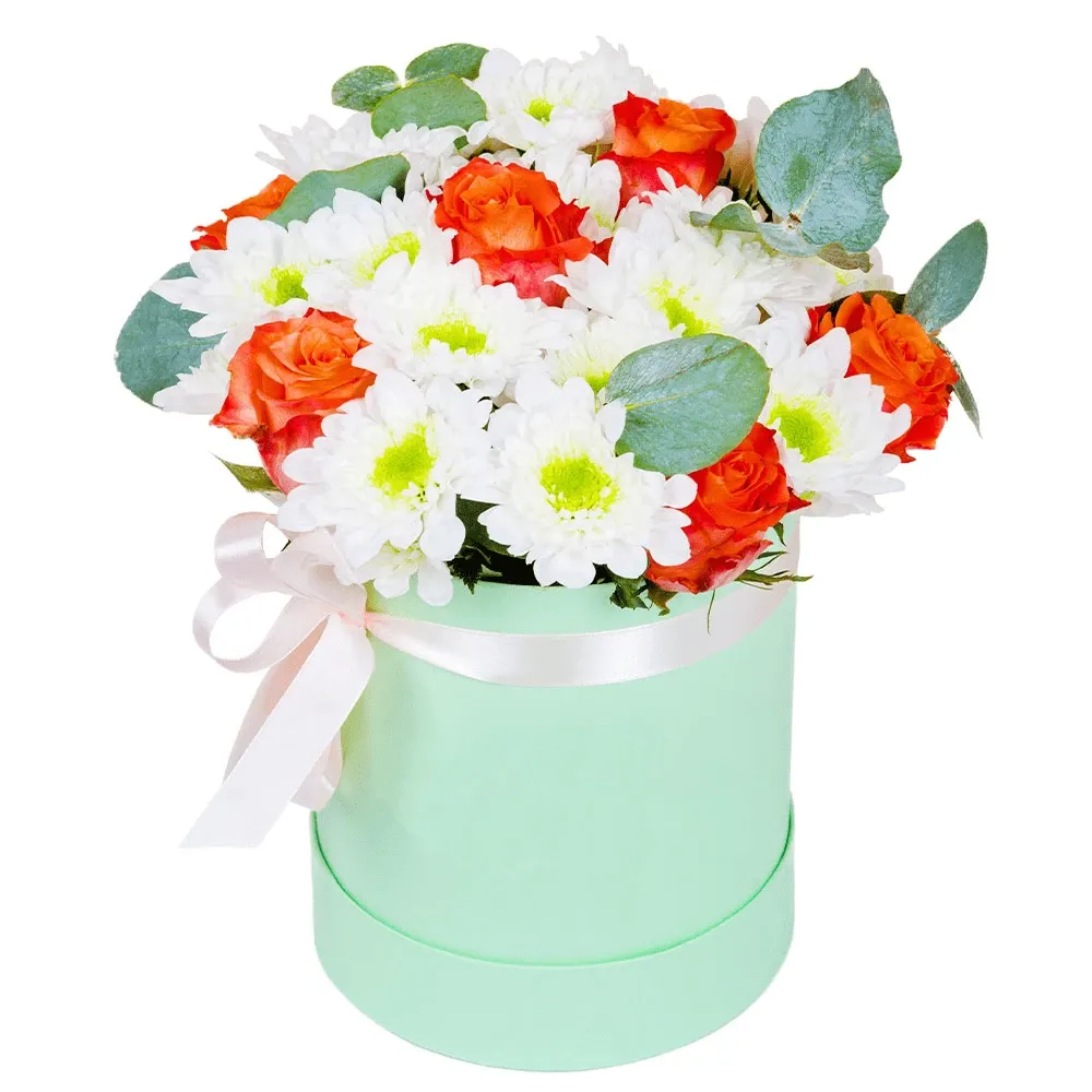 Цветы в коробке Амилия