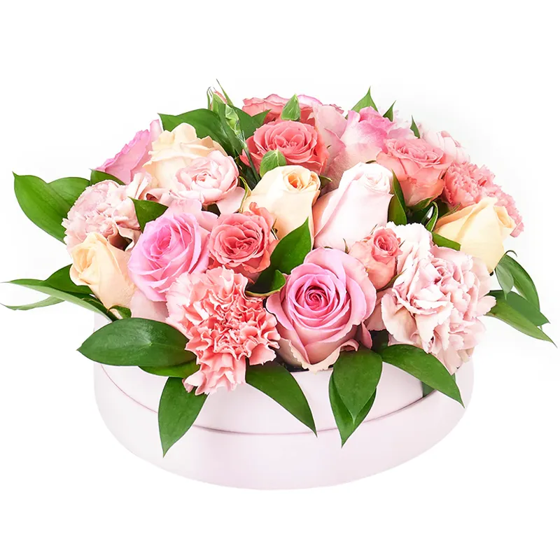 Цветы в коробке Нежные воспоминания